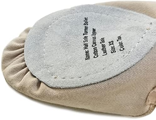 DANCEYOU Lyrical Shoes Stretch Canvas Half Sole Pirouette Turners