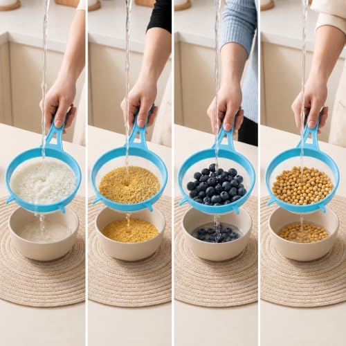 4 Pcs Plastic Strainer Plastic Colander Strainer for Kefir Grains