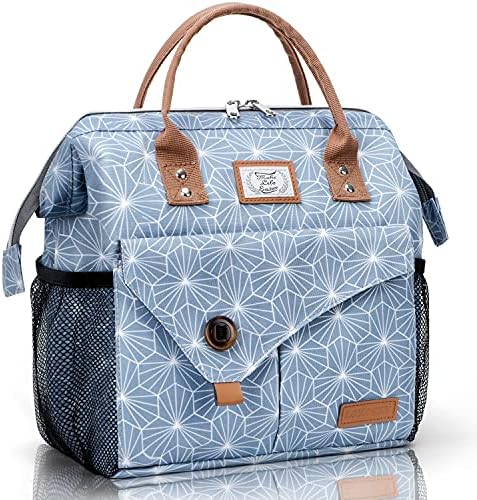 Lekesky Insulated Lunch Bag Portable Lunch Bag for Women Work-11L, Blue