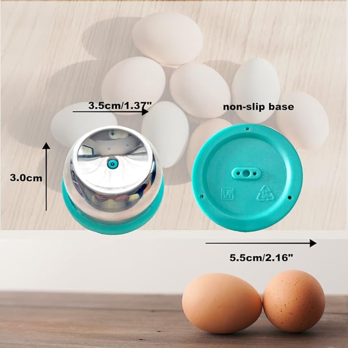 Stainless Steel Egg Piercer with Sturdy Base, Heavy Duty Tool for Hard Boiled Eggs, Non-Magnetic