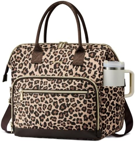 LOVEVOOK Lunch Bag Women, Insulated Lunch Box for Women with Cup Holder