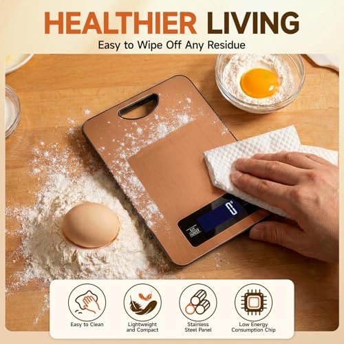 Food Scale, Digital Kitchen Scale with Hanging Loop, 11lb Baking Scale