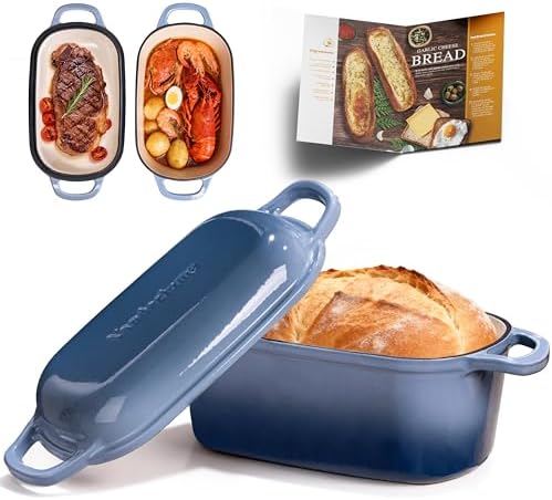 4.6-Quart Oval Dutch Oven for Bread Baking