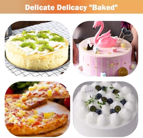 Springform Cake Pan, Cake Pan with 3 Different Size (9.5,10.2,11inch), Cake Molds for Baking with Removable Bottom, Non-Stick Bakeware for Effortless Baking（with 50 Pcs Parchment Paper Liners）