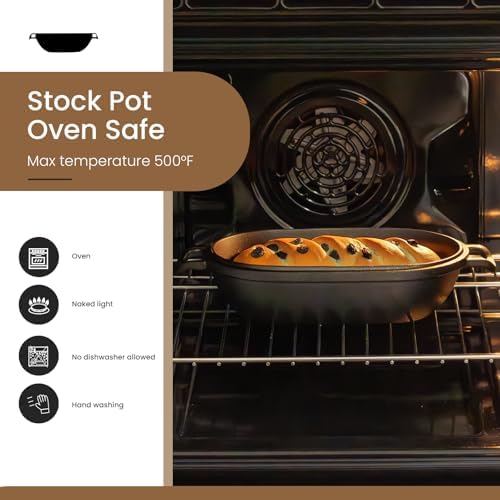 Cast Iron Loaf Pan with Lid-Bread Baking Pan for Sourdough,Pre-Seasoned Dutch Oven, 11 X 7 Inch Loaf Pans for Homemade,Heavy Duty with Even Heating