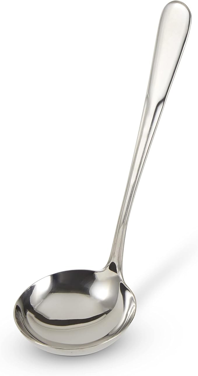 RSVP International Endurance Flatware Collection Stainless Steel, Dishwasher Safe, Gravy Ladle