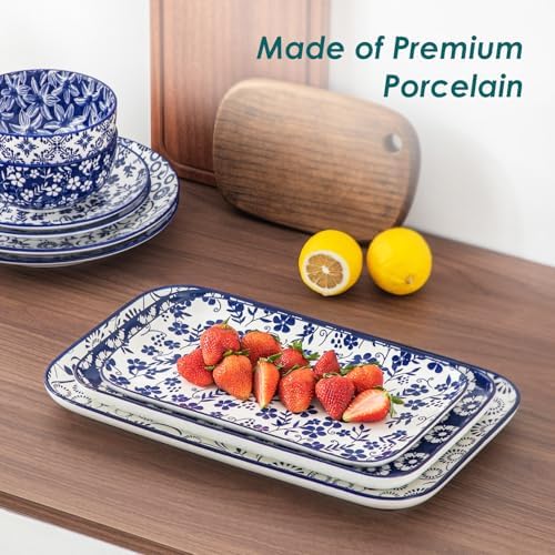vancasso SELENE Ceramic Serving Platters Set of 3, 16/14/12 Inch