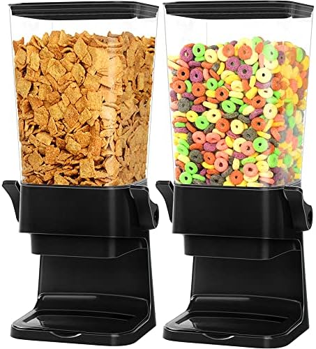 Cereal Dispenser Countertop 2 Pack 5.5 Qt Large Cereal Storage Container