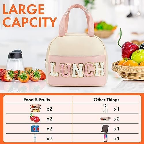 Lunch Bag for Women Insulated For Men PU leather Small Office Work lunch
