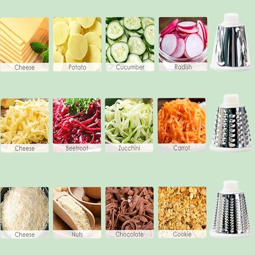 Cheese Grater with Handle,Multifunctional Rotary Cheese Grater