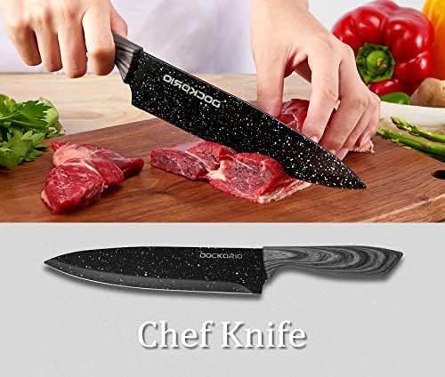 Kitchen Knife Set 19 Piece with Block High Carbon Stainless