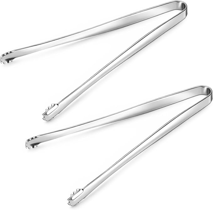 2 PCS Egg Chalaza Removal Tool, 6 Inch Chalaza Remover for Eggs, Toothed Design Egg Membrane Eggshell Fragment Remover Tong for Cooking Food Cake Bakers Pastry Chefs