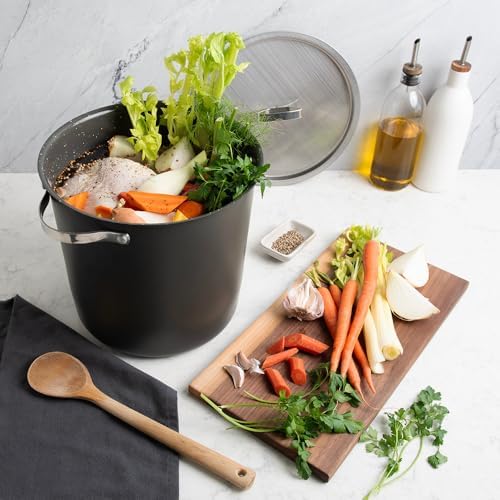 Nordic Ware Verde Ceramic Nonstick 12 Quart Stockpot with Lid