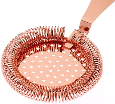 Barfly Deluxe Antique Hawthorne Spring Strainer, Copper