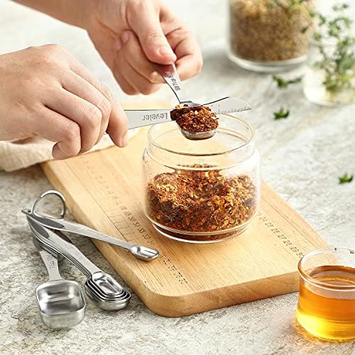 Spring Chef Nesting Stainless Steel Measuring Spoons Set of 13 with Leveler