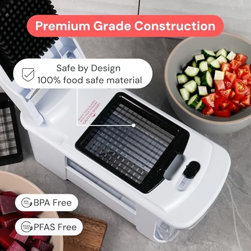 Fullstar Pro XL Vegetable Chopper & Mandoline Slicer w Pull-Out Catch Tray