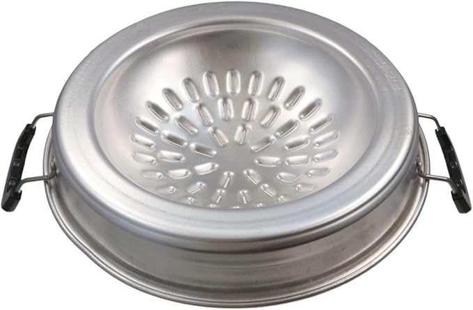 Thai Korean BBQ Grill Pan,Korean Metal Grilling Tray,Stainless Steel Barbecue Grill Topper Camping BBQ Pans Grill Topper Pan Vegetable Pork Beef Meat Tray Pans