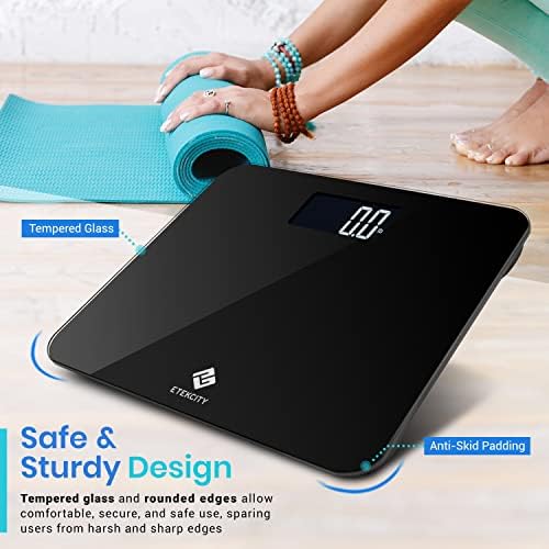 Etekcity Digital Body Weight Bathroom Scale, 440 lb Extra Wide Platform