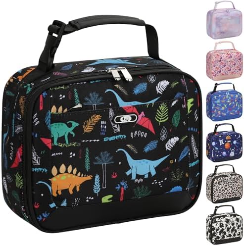 Tenot Lunch Box Kids Insulated Lunch Tote Bag Dinosaur