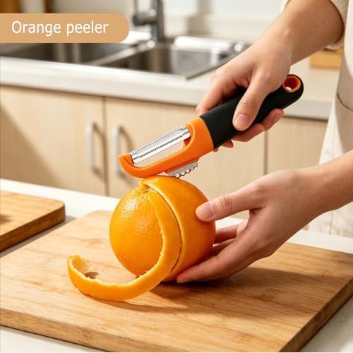 Swivel Vegetable Peeler Silicone Handle Stainless Steel for Fruit