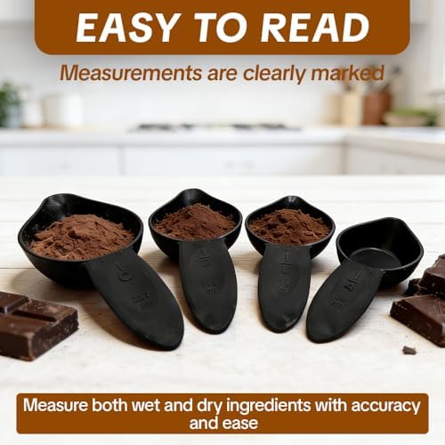 8-Piece Braille Measuring Set with Raised Braille Markings for Blind