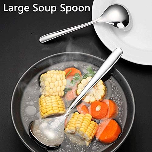 18/8 Stainless Steel Mini Ladle - Deep Soup Spoon & Ramen Spoon - 6.7inch Short Handle