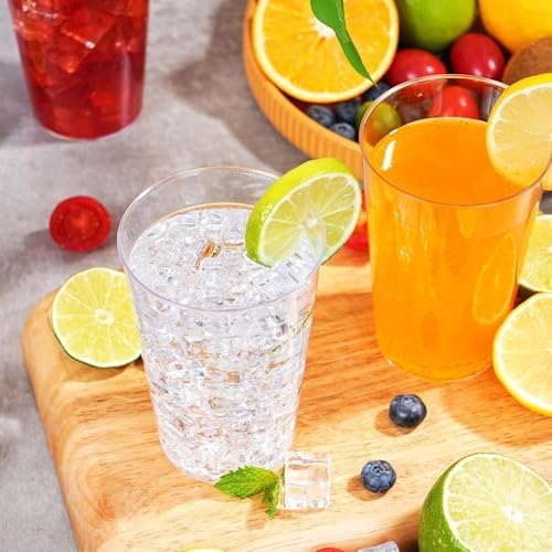 BYSNOW 300 Pack 12 oz Clear Plastic Cups, Disposable Plastic Cocktail Cups