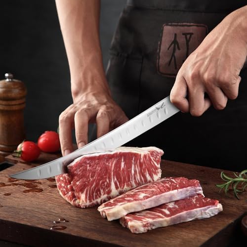 Golden Bird Breaking Knife, 10 Inch Butcher Knife for Meat Cutting