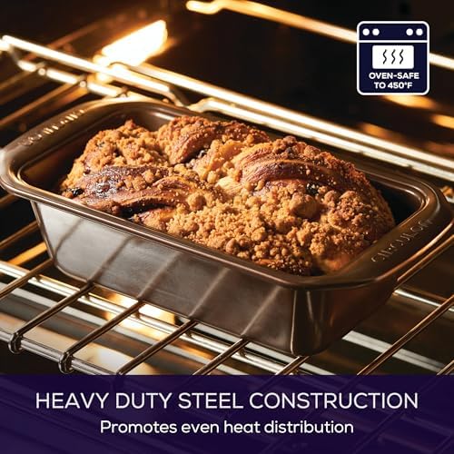 Circulon - 46013 Circulon Bakeware Meatloaf/Nonstick Baking Loaf Pan, 9 Inch x 5 Inch, Chocolate Brown