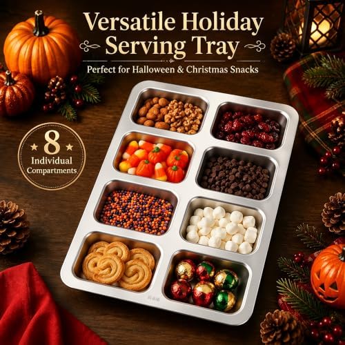 LIANYU Mini Loaf Baking Pans 8-Cavity, Non Toxic & Dishwasher Safe, 3 Pack