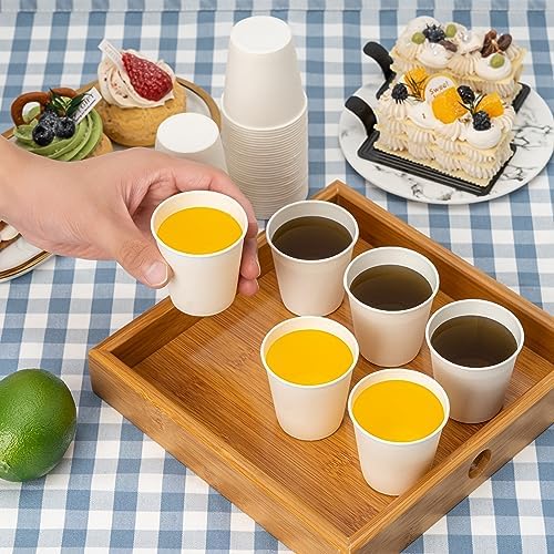 RACETOP 3 oz Bathroom Paper Cups, 100 Pack, Disposable Mouthwash Cups