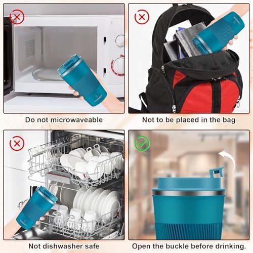 MOMSIV 17oz Travel Coffee Mug, Insulated Coffee Cup with Leakproof Lid