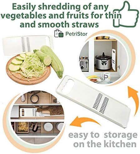 KOREAN CARROT GRATER SALAD White - GRATER SLICER - Chopper Vegetable - Knife Korean Carrot - Slicer Kitchen Food - Slicer Carrot - Mandoline Slicer for Kitchen - Slicer GRATER KOREAN