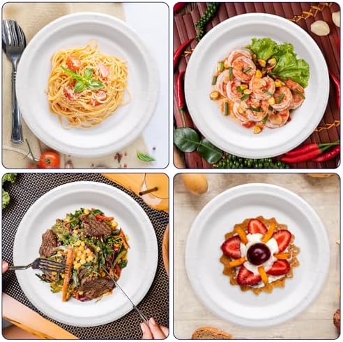 JOLLY CHEF Paper Plates 500 Count 10 inch Disposable