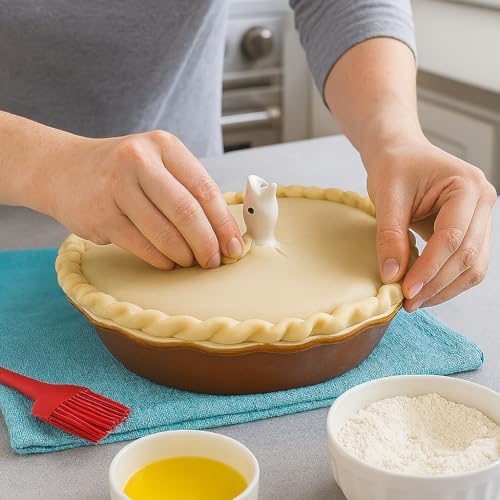 Mrs. Anderson’s Baking Pie Birds, Fine White Porcelain, Set of 2