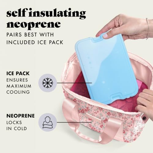 Fit & Fresh Remi Neoprene Lunch Bag for Women w/Ice Pack & Containers