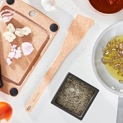Epicurean Kitchen Series Utensils Angled Turner, Spatula and Saute Tool - Dishwasher Safe, Non-Toxic and Made in the USA,Natural