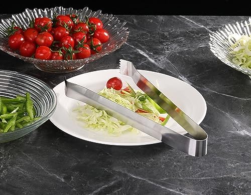 New Star Foodservice Commercial-Grade Pom Tongs (9-Inch - 6 Pack)