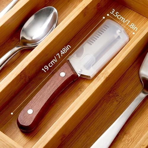 2026 Upgrade Vegetable Peeler With Wooden Handle, Stainless Steel Wide Blade Potato and Carrot Peeler, 3-in-1 Veggie Peeler With Scallion Shredder and Bottle Opener for Kitchen, Camping and Trave