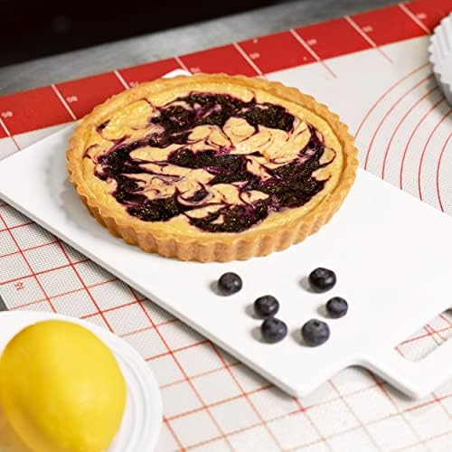 Fat Daddio's PFT-8 Round Fluted Tart Pan, 8 x 1 Inch