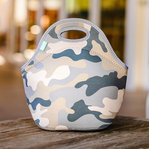 Built Gourmet Getaway Neoprene Lunch Bag - Grey Camo