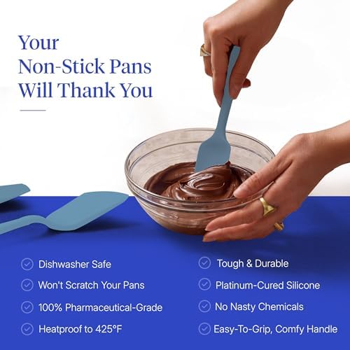 GIR: Get It Right 5-Piece Silicone Ultimate Kitchen utensils set - Ladle, Spatula, Flip, Spoon & Spoonula - Non toxic cooking utensils for Nonstick Cookware, Cooking and Baking - Slate