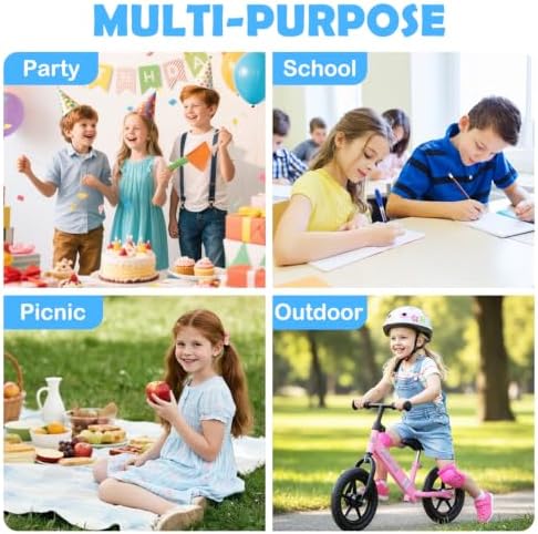 FlowFly Kids Lunch box Insulated Soft Bag Mini Cooler Back to School Thermal Meal Tote Kit for Girls, Boys, Mermaid