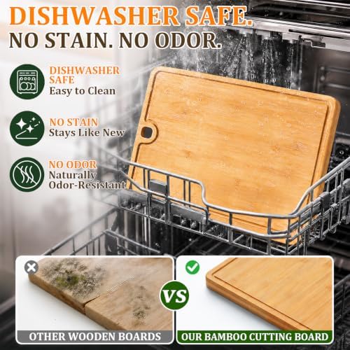 Non Toxic Bamboo Cutting Board for Kitchen: Healthy & Food Grade