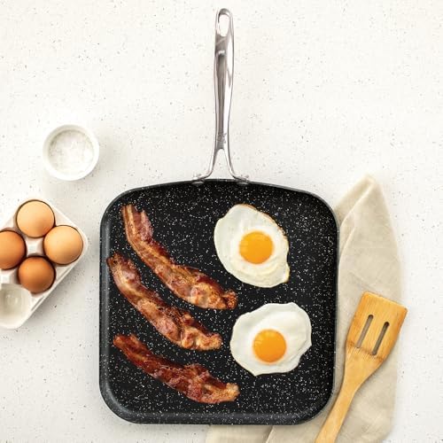 Nordic Ware Basalt Aluminum Saute Skillet, 12-Inch, Ceramic Coating