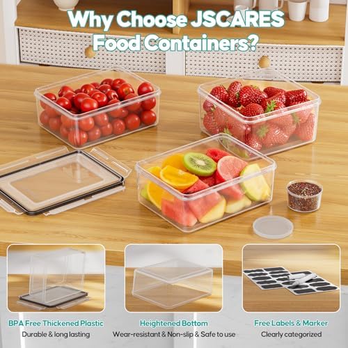 40 Pcs Food Storage Containers with Lids Airtight (20 Lids & 20 Containers)