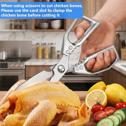 Heavy Duty Kitchen Scissors, Stainless Steel