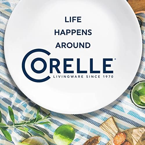 Corelle Vitrelle Serving Platter, 12-1/4-Inch Large Serving Plate, Triple Layer Glass, Crack and Chip Resistant, Country Cottage