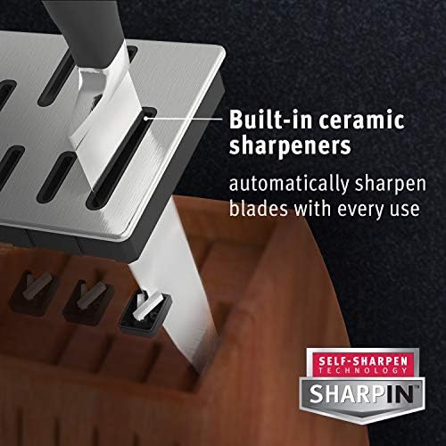 Calphalon Classic Self-Sharpening Cutlery Knife Block Set with SharpIN Technology, 15 piece