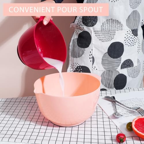 BoxedHome Classic Mixing Bowls Set of 4, BPA Free Plastic, Microwave Safe